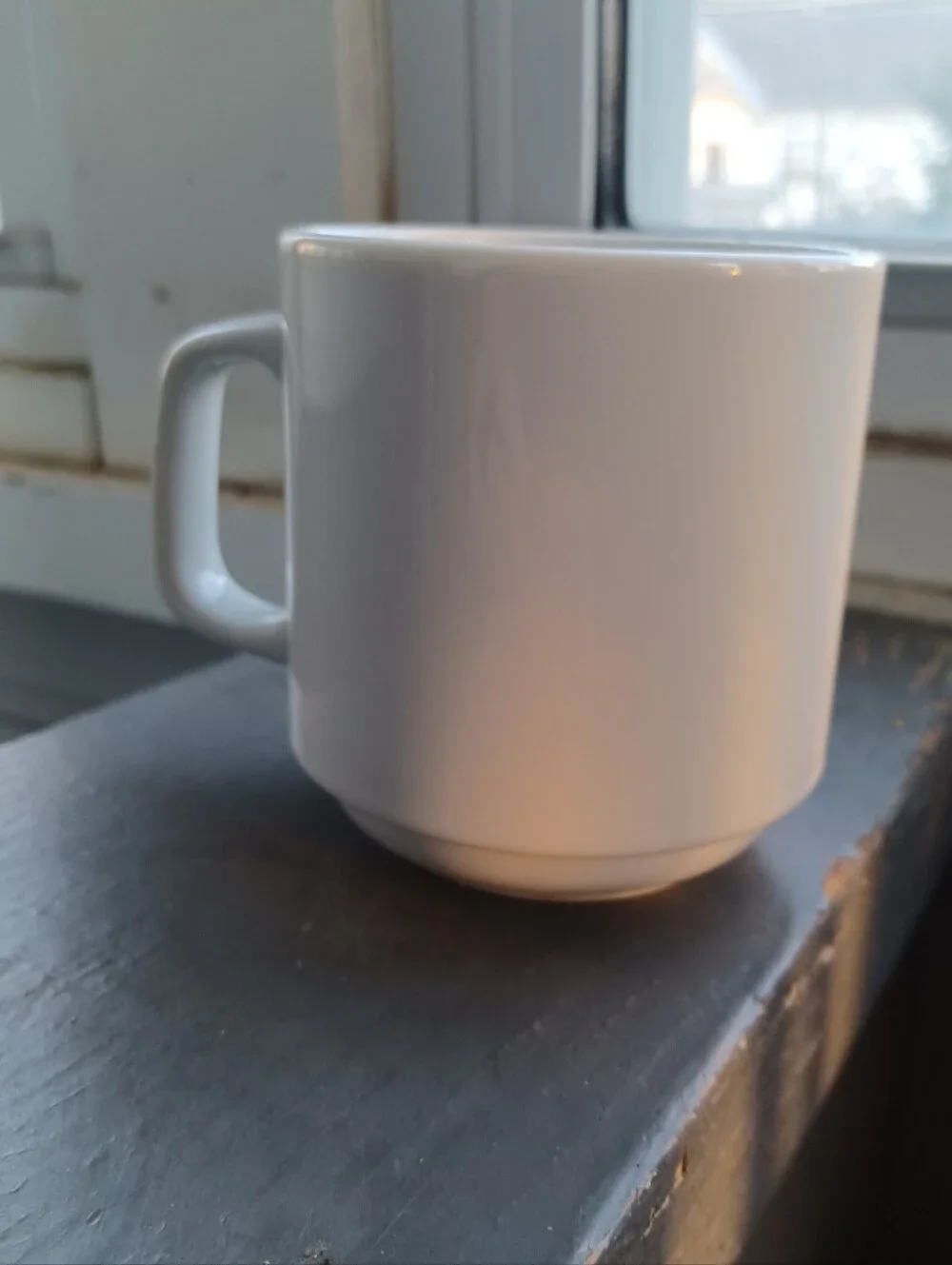 Vintage 80s Morris the orange cat ceramic coffee cup
